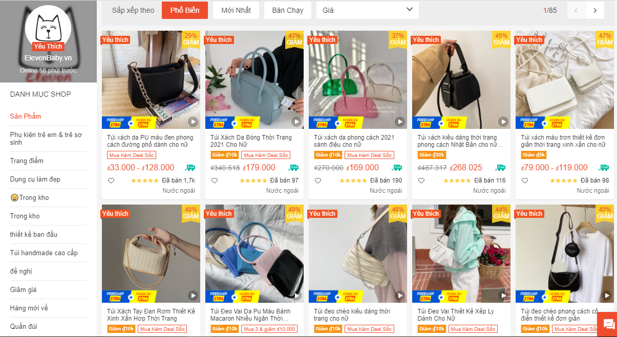 6 shop túi xách taobao nổi tiếng đã có trên shopee - chỉ từ 19k